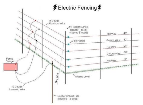 The Advantages In Using Electric Fence As Your First Line Of DefenseMy Family Survival Plan Electric Fence For Cattle, Solar Electric Fence, Livestock Fence, Electric Fence Energizer, Electric Fencing, Electrical Symbols, Home Electrical Wiring, Horse Fencing, Gate Handles