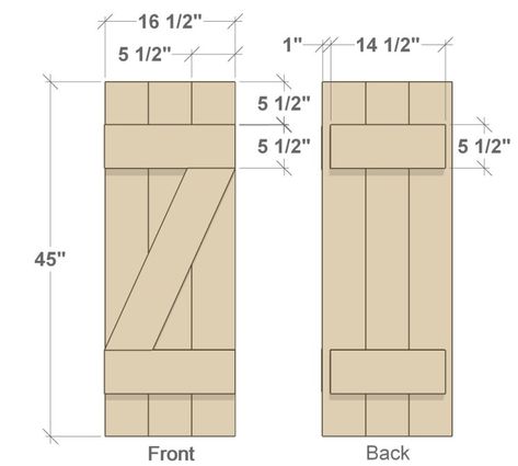 Build Your Own Wood Shutters For Under $40