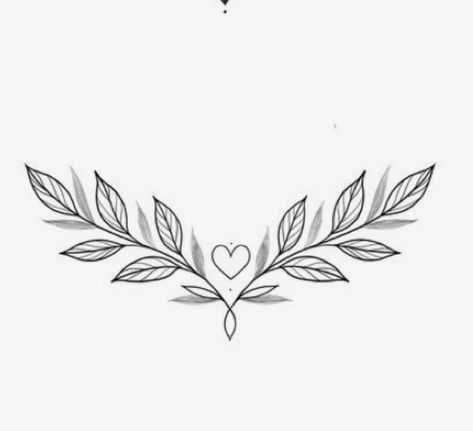 Floral Abdominal Tattoo, Vine Up Arm Tattoo, Momerial Tattoos, Small Center Chest Tattoo, Womens Sternum Tattoo Ideas, Line Rib Tattoo, Basic Tattoo Designs, Heartbeat Aesthetic, Horizontal Tattoo Ideas