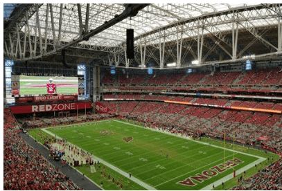 West of Phoenix in Glendale, Arizona, State Farm Stadium is a multi-use stadium. The annual Fiesta Bowl is held there, as well as being the home of the National Football League’s (NFL) Arizona Cardinals. The state farm stadium is considered one of the biggest NFL stadium in the world. Sun Devil Stadium in Tempe was […] The post The State Farm Stadium appeared first on TechBullion. State Farm Stadium, Nfl Stadium, Nfl Stadiums, Glendale Arizona, Cardinals Nfl, College Football Playoff, Glendale Az, State Farm, Nfl Arizona Cardinals