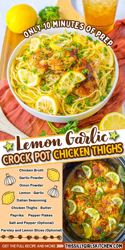 Crock Pot Creamy Lemon Garlic Butter Chicken, Crock Pot Lemon Garlic Butter Chicken, Crock Pot Chicken Thighs, Slow Cooker Lemon Chicken, Lemon Garlic Chicken Thighs, Healthy Chicken Thigh Recipes, Lemon Chicken Thighs, Crockpot Chicken Thighs, Veggie Platter