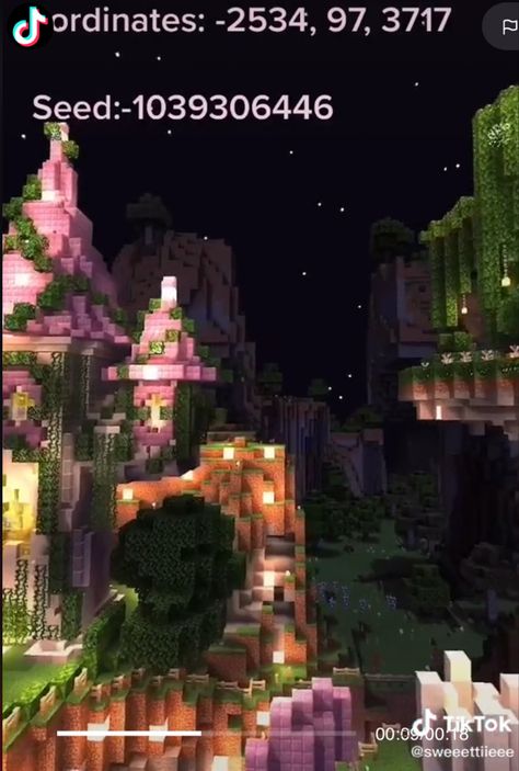 Cool Minecraft Seeds, Fairy World, Minecraft Seed, Minecraft Farm, Minecraft Cottage, Minecraft House Tutorials, Diy Minecraft, Cool Minecraft Creations, Cute Minecraft Houses