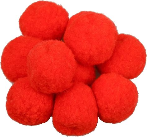 XNHIU 10 Pack 4cm Red Pom Poms Craft Fluffy Fuzzy Pom Pom Balls (Red) : Amazon.co.uk: Home & Kitchen Red Pom Poms, Pom Pom Balls, Fluffy Light, Office Materials, Party Garden, Hand Craft, Pom Poms, House Party, Decorative Accessories