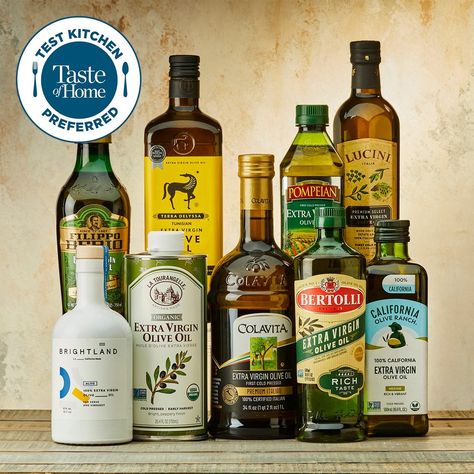 What’s the Best Olive Oil You Can Buy? Our Test Kitchen Knows Olive Oil Recipes Healthy, Best Olive Oil Brand, Drinking Olive Oil, Honey Pizza, Best Olive Oil, Olive Oil Brands, Grocery Products, Dipping Oil, Pantry Food