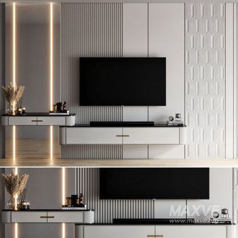 TV Wall 40 Bohemian Tv Unit, Latest Tv Unit Design Modern, Modern Living Room Tv Unit, Tv Panel Design, Bedroom Wallpaper Designs, Throne Wallpaper, Lcd Unit, Tv Unit Designs, Details Drawing