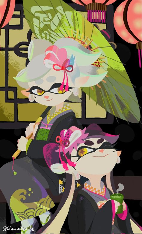 Splatoon Squid Sisters, Sister Wallpaper, Splatoon Squid, Nintendo Splatoon, Callie And Marie, Splatoon 2 Art, Splatoon Comics, Pop Art Wallpaper, Shadow The Hedgehog