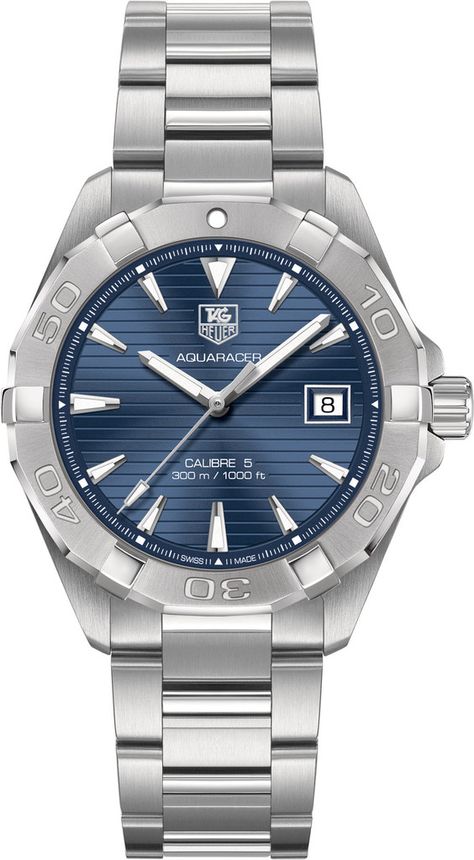 TAG Heuer Watch Aquaracer #bezel-unidirectional #bracelet-strap-steel #brand-tag-heuer #case-material-steel #case-width-40-5mm #date-yes #delivery-timescale-4-7-days #dial-colour-blue #gender-mens #luxury #movement-automatic #official-stockist-for-tag-heuer-watches #packaging-tag-heuer-watch-packaging #style-sports #subcat-aquaracer #supplier-model-no-way2112-ba0910 #warranty-tag-heuer-official-2-year-guarantee #water-resistant-300m Tag Heuer Aquaracer, Heart Rate Monitor Watch, Tag Heuer Watch, Mens Luxury, Men's Watches, Sales Tax, Store Display, Luxury Watches For Men, Tag Heuer