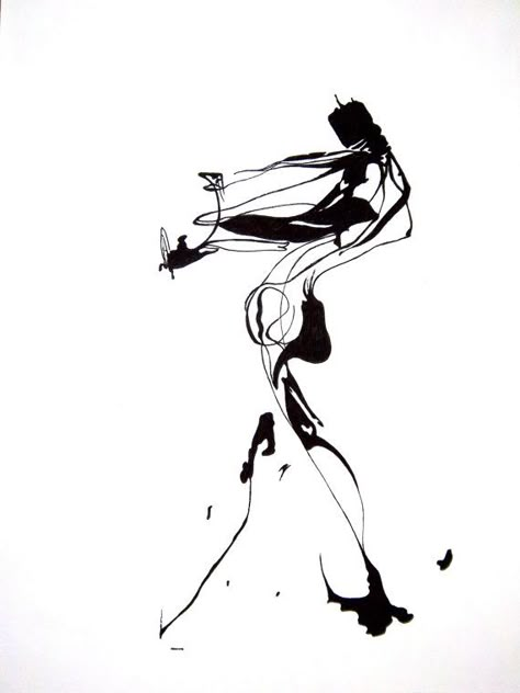 Abstract Human Figure Ink Drawing Youngstown State University, Human Sketch, Human Figure Drawing, Illustration Art Drawing, Gesture Drawing, Ink Drawings, Art And Illustration, Human Figure, Life Drawing