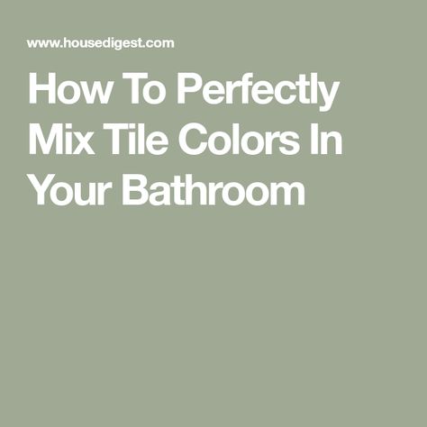 How To Perfectly Mix Tile Colors In Your Bathroom Bathroom Tile Colour Combinations, Colorful Bathroom Tiles, Tile Pairings Bathroom, Yellow Tile Bathroom, Bathroom Tiles Combination, Colourful Bathroom, Dal Tile, Cream Tile, Colorful Bathroom Tile