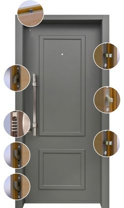 THE GLADIATOR LOCKING SYSTEM IS A STANDARD FEATURE IN OUR RESIDENTIAL HIGH SECURITY DOORS Secure Doors Ideas, High Security Home, Security Door Locks, Safe Room Doors, Diy Security System, Security System Design, Security Door Design, Security Room, Physical Security