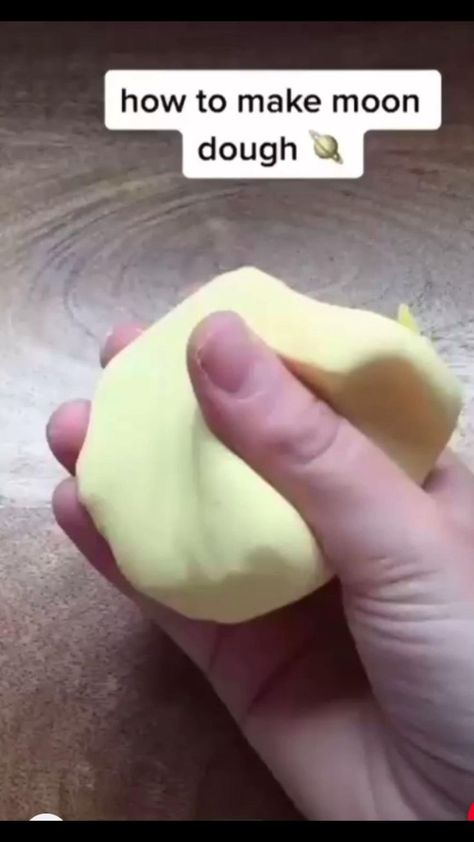 How to make moon dough! (Not mine) | Pinterest Make Paper Box Diy, Playdough Diy, Moon Dough, Diy Slime Recipe, Pinterest Diy Crafts, Fun Crafts To Do, Seni Dan Kraf, Pinterest Diy, Slime Recipe