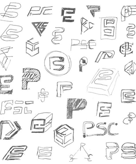 Logo Design Process Sketches, Logo Design Grid, Logo Sketch Design, Logo Monogramme, Design Grid, Thumbnail Sketches, Logo Sketches, Logo Process, Logo Design Process