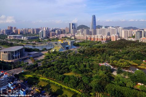 https://flic.kr/p/F8D522 | Dongguan skyline | 東莞 Dongguan China, Tall Ships, Dongguan, Family Travel, New York Skyline, Cityscape, China, Architecture, Travel