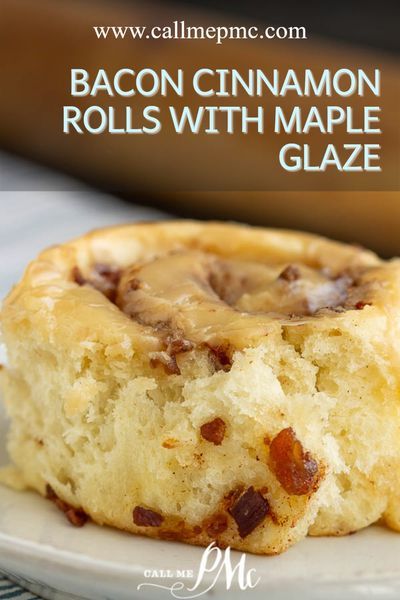 Maple Glaze Recipe, Bacon Cinnamon Rolls, Breakfast Quick, Cinnamon Roll Recipe Homemade, Maple Frosting, Yeast Dough, Sweet Foods, Favorite Breakfast Recipes, Breakfast Rolls