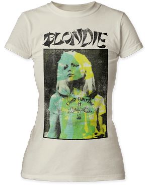 Blondie Bonzai Fitted Tee Blondie Band, Blondie T Shirt, Rock Tees, Band Merchandise, Band Merch, Womens T Shirt, Band Tees, Workout Tee, Vintage Tees