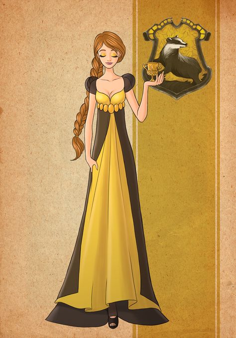 Hufflepuff - Hogwarts House Inspired Dress Hufflepuff Dress, Harry Potter Case, Citate Harry Potter, Stile Harry Potter, Hufflepuff Aesthetic, Hufflepuff Pride, Harry Potter Background, Hufflepuff House, Buku Harry Potter