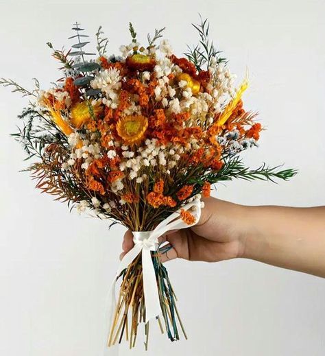 Autumn Bridal Bouquet Burnt Orange Bouquet Fall Wedding Dried Flowers Bouquet Terracotta Wedding * SHIPPING WORLDWIDE * FAST P&P * Each item is packed carefully in tissue and bubble wrap inside a custom sized box to protect it against any damage. * All items come with tracking information. * Please ensure that you check your Etsy messages as we may need to contact you for confirmation. Don't miss any news about sales and new items! Follow us on: Instagram: https://www.instagram.com/moonmothmami/ TikTok: https://www.tiktok.com/@moonmothmami Facebook: https://www.facebook.com/profile.php?id=100092656012249 Autumn Flower Arrangements Wedding, Fall Themed Wedding Bouquets, Autumn Wedding Flowers October Bridal Bouquets, Autumnal Wedding Bouquet, Vintage Autumn Wedding, Simple Fall Bouquet Wedding, Autumn Wedding Aesthetic, Fall Wedding Mums, Wedding Bouquets Autumn