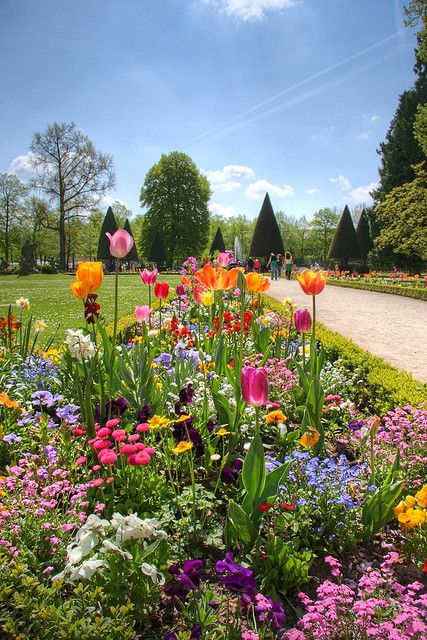 Pretty "garden" Flower Borders, Garden Magic, Garden Wallpaper, Patio Kitchen, Have Inspiration, Wildflower Garden, Amsterdam Travel, Gorgeous Gardens, Landscape Pictures