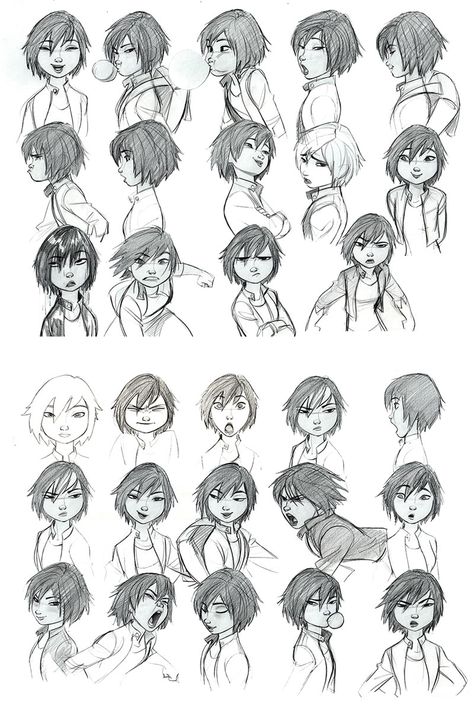 Disney Style Drawing, Disney Art Style, Android Jones, Gogo Tomago, Character Reference Sheet, Character Design Cartoon, Jin Kim, Some Sketches, Character Model Sheet