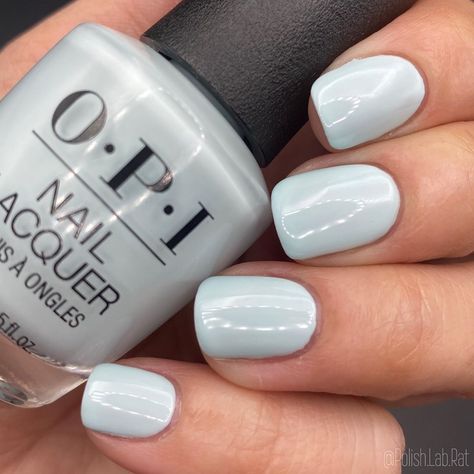 “Mexico City Move-Mint” from the @opi Spring 2020 Mexico City Collection. Beautiful light blue, and although the name says “mint”, this… Opi Light Blue, Opi Gel Nails Spring 2024, Mint Nails, Light Blue Nails, Long Lasting Nail Polish, Baby Blue Nails, May Nails, Manicure Colors, Opi Nail Colors