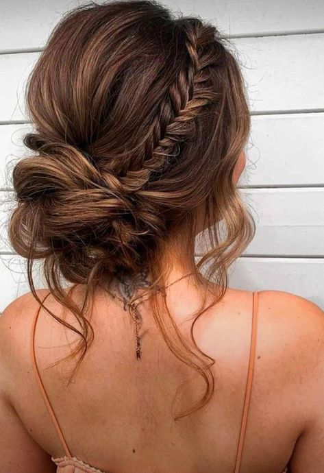 Brown Bridesmaid Hair, Bridesmaid Fall Hairstyles, Long Hair Bridesmaid Styles, Burnt Orange Fall Wedding, Orange Fall Wedding, Elopement Hair, Bridesmaid Hairstyle, Bridesmaid Updo, Formal Hairstyles For Long Hair