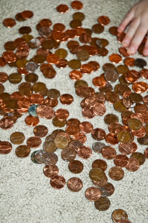 Penny Activities For Kids... cute ideas include penny drop game, making a penny and estimating how many pennies to make a dollar and other coins. Penny Activities, Penny Game, Game Making, Problem Solving Activities, Playdough Activities, Math Education, Lucky Penny, Cute Ideas, A Penny