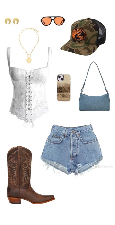 Country Festival Outfit, Cowgirl Style Outfits, Country Style Outfits, Nashville Outfits, Rodeo Outfits, Western Style Outfits, Music Festival Outfits, Country Concert Outfit, Cowgirl Outfits