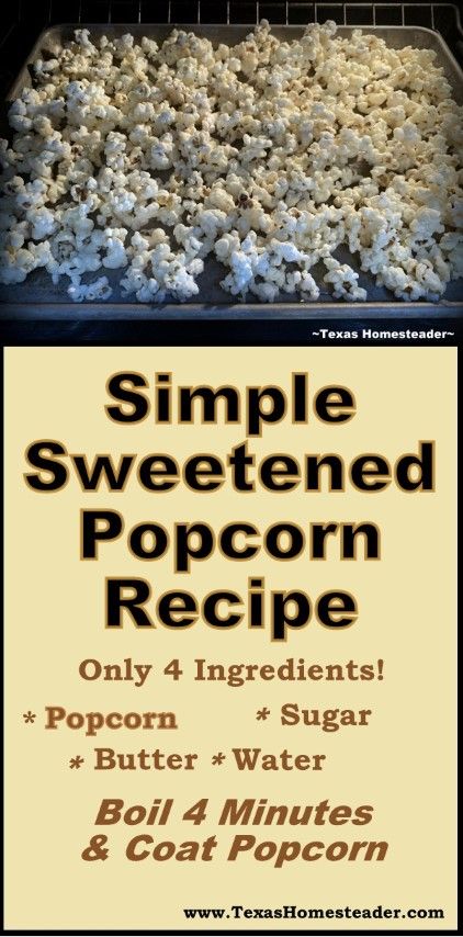 Coated Popcorn Recipe, How To Make Sweet Popcorn, Candied Popcorn Recipe, Sweet Popcorn Recipes Easy, Sugared Popcorn, Sugar Popcorn Recipe, Candy Coated Popcorn Recipe, Sweet Popcorn Recipes, Butter Toffee Popcorn Recipe