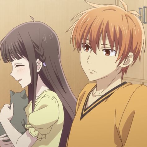 Kyo And Tohru Icons, Tohru And Kyo, Fruits Basket Kyo, Kyo And Tohru, Kyo Sohma, Blue Springs Ride, Fruits Basket Anime, Anime Episodes, 5 Anime