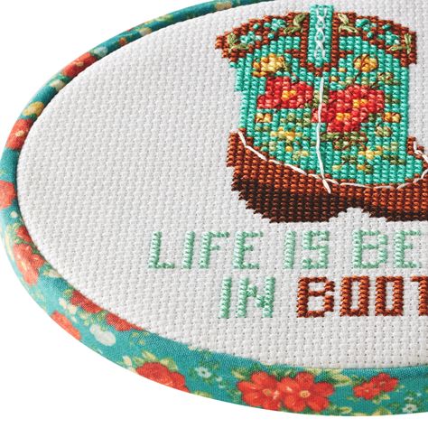 Punch Needle Embroidery, The Pioneer Woman, Counted Cross Stitch Kits, Crystal Art, Pioneer Woman, Women Life, Stitch Kit, Gift Card Shop, Cross Stitch Kits