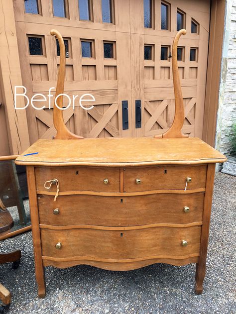 Serpentine Dresser Makeover | Confessions of a Serial Do-it-Yourselfer Serpentine Dresser, Dresser Redo, Yard Sale Finds, Dressers Makeover, Lovely Friends, Dresser Makeover, Hello Lovely, Diy Home Decor On A Budget, Refurbished Furniture