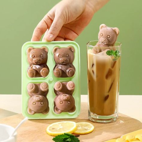 🐻✨ Hey there, ice-cool folks! 🌟 Let's talk about something cool and cute today - the Little Bear Shape Ice Cube Silicone Mold Coffee Milk Tea Ice Block Maker! 🧊 Love chilled drinks with a touch of adorable? This is your go-to! With the Little Bear Shape Ice Cube Silicone Mold, you can create ice cubes in the shape of cute little bears. Not only does it make your drinks more appealing, but it also adds a dash of fun and excitement to every sip. 🌈 Made with safe and easy-to-clean silicone ma... Silicone Ice Molds, Silicone Ice Trays, Ice Pop Molds, Ice Ball Maker, Ice Storage, Eid Al-adha, Ice Cream At Home, Ice Blocks, Silicone Ice Cube Tray