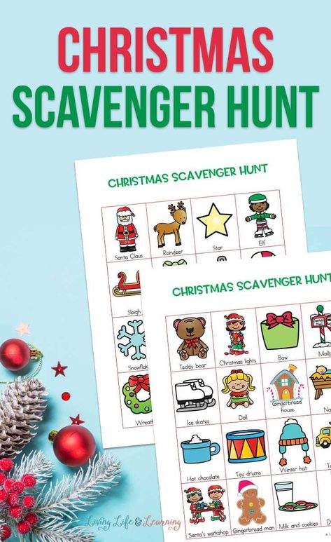 Ready for another fun Christmas holiday activity? Take the whole family on a Christmas scavenger hunt for kids! Christmas Indoor Scavenger Hunt For Kids, Christmas Scavenger Hunt For Kids Free, Christmas Challenges For Kids, Picture Scavenger Hunt, Christmas Scavenger Hunt For Kids, Picture Scavenger Hunts, Kids Scavenger Hunt, Class Christmas Gifts, Christmas Preschool