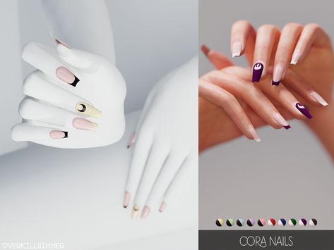 Cora nails | Patreon Sims 4 Cc Nails Patreon, Sims Nails, Cc Nails, Sims 4 Nails, The Sims 4 Download, Cc Sims, Sims Mods, Sims 4 Custom Content, Custom Content