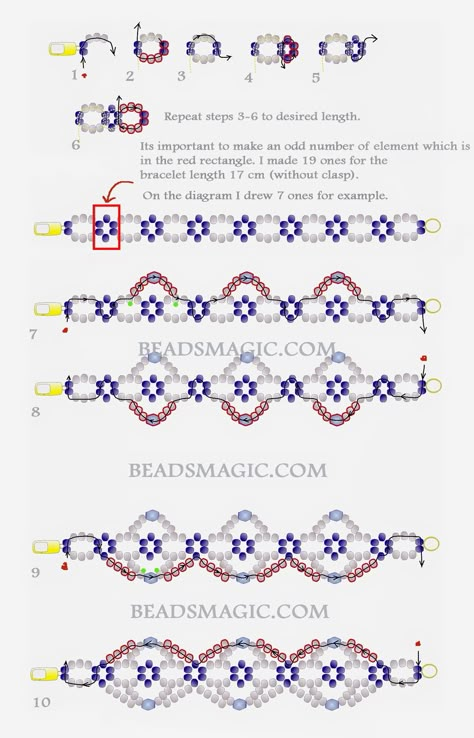 Seed Bead Patterns Free, Free Beading Tutorials, Beads Magic, Bracelet Beading, Beaded Flowers Patterns, Bead Crochet Patterns, Beading Patterns Free, Beading Jewelery, Seed Bead Patterns