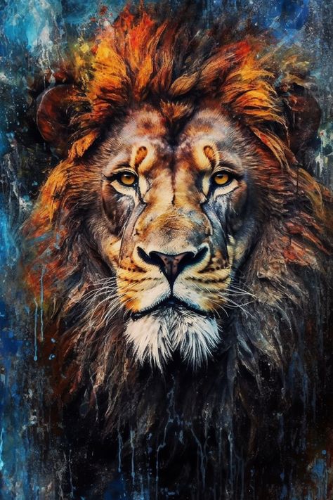 Latest Midjourney Showcase 2023 managed by ThetaCursed, License: CC BY-NC 4.0 Lion Art Painting, Lion Painting Acrylic, Abstract Lion Painting, Lion Canvas Painting, Bob Marley Painting, Colorful Animal Paintings, Animal Paintings Acrylic, Lion Painting, Art Painting Tools