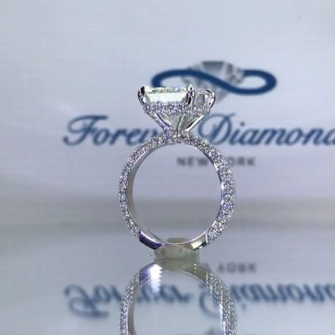 29.6k Likes, 1,144 Comments - Forever Diamonds NY (@foreverdiamondsny) on Instagram: “We want to congratulate @catherinepaiz ❤️ @austinmcbroom on their engagement and to the whole…” Jewellery Nails, Forever Diamonds Ny, Radiant Diamond Rings, Forever Ring, Dream Wedding Ring, Gorgeous Rings, Custom Diamond Rings, Gorgeous Engagement Ring, Dream Engagement Rings