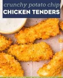 Air Fryer Potato Chip Chicken, Potato Chip Chicken Tenders, Dinner Recipes Chicken Tenders, Potato Chip Crusted Chicken, Recipes Chicken Tenders, Chip Crusted Chicken, Plum Chicken, Chicken Tenders Oven, Chip Chicken