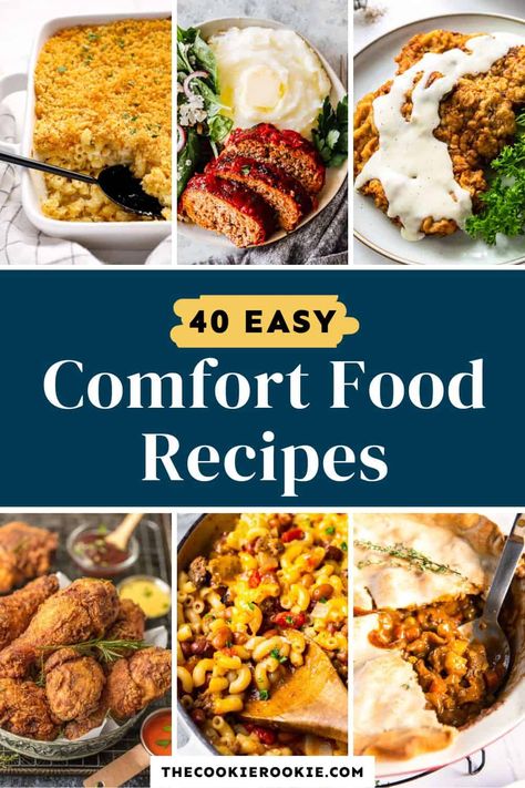 Cooking With Red Wine, American Dinner, The Cookie Rookie, Cookie Rookie, Cheesy Casserole, American Dishes, Comfort Food Recipes, Easy Comfort Food, Cozy Meals