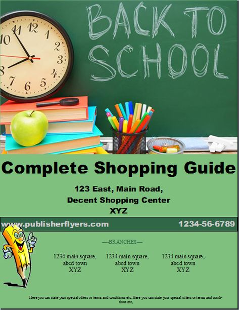 Sample Flyers, Bake Sale Flyer, Back To School Flyer, Back To School Poster, School Open House, School Reopen, Bill Of Sale, School Poster, School Flyer