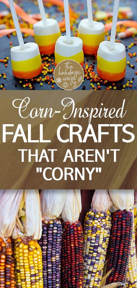 Explore fun and unique corn-inspired crafts that bring a fresh twist to your fall decorating. From charming corn husk wreaths to adorable corn cob crafts, these ideas are anything but corny. Perfect for adding a touch of harvest charm to your home without going overboard. Crafts With Corn Kernels, Corn Party Theme, Corn Kernel Crafts, Corn Diy Crafts, Corn Cob Crafts, Corn Made Out Of Beads, Corn Craft, Indian Corn Craft, Corn Cob Crafts Dried