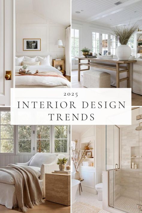 Interior Design Trends for 2025: Beautiful Home Decor Ideas to Try Now – jane at home Condo Inspo Interior Design, New Condo Decor Ideas, 2025 Design Trends Home Interiors, Home Office Beauty Room, Home Trends For 2025, Different Home Design Styles, The Inspired Room, Styles Of Homes Interior, Home Decor Ideas With Color