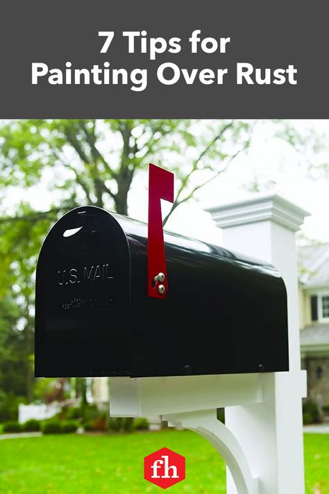 7 Tips for Painting Over Rust Up Mailbox, Mailbox Installation, How To Start Couponing, Free Coupons By Mail, Diy Mailbox, Tips For Painting, Couponing For Beginners, New Mailbox, Metal Mailbox