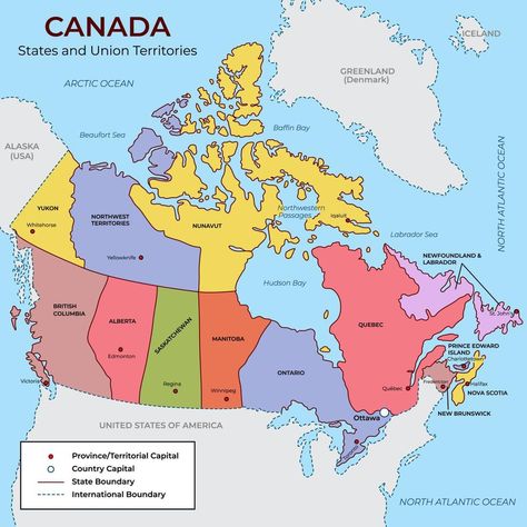 Map Of Canada, Joker Hd Wallpaper, Canada Map, Alaska Usa, Advanced Workout, Northwest Territories, Arctic Ocean, Usa Map, Detailed Map