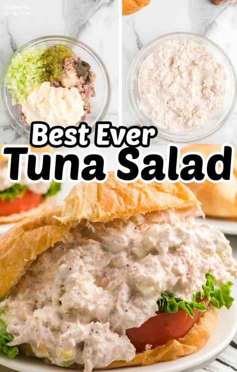 Tuna Salad With Miracle Whip, Tunafish Sandwich Easy, Recipe For Tuna Salad, Easy Tuna Salad Sandwich, Tuna Salad Recipes, Tuna Salads, Sandwiches Ideas, Tuna Salad Recipe Easy, Tuna Sandwich Recipes