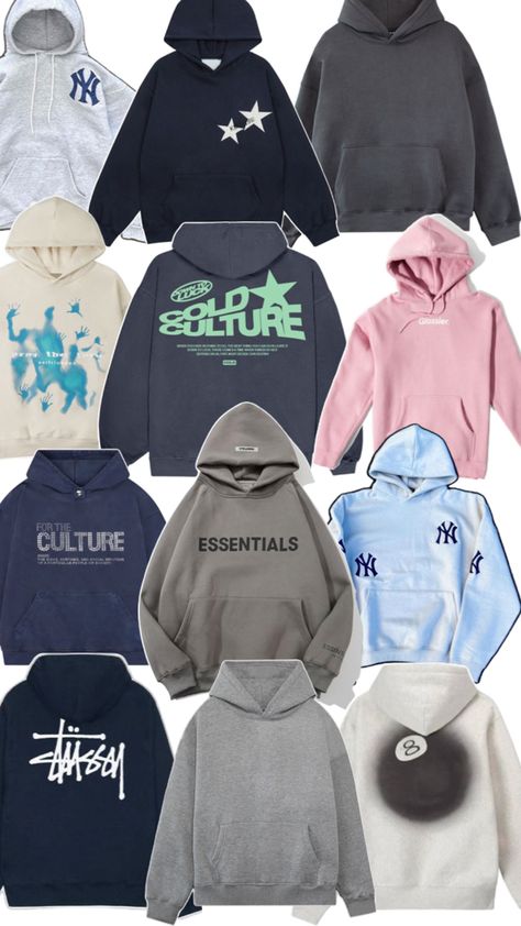 #sweatshirt #trendy #hoodies #inspo Hoodies Teen Girl, Back To School Hoodies, Hoodies That Hoodie, Trendy Sweatshirts Hoodie, Hoodie Collection Aesthetic, Where To Get Hoodies, Hoodies For School, Hoodies And Sweatpants Outfit, Trendy Hoodie Designs