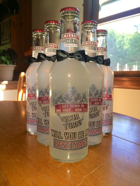 Smirnoff ice, icing, groomsmen, will you be my best man, will you be my groomsmen, usher, DIY, rustic, attendants Ice Groomsmen Proposal, Ice The Groomsmen, Icing The Groomsmen, Best Man Gift Ideas Will You Be My, Country Groomsmen Proposal, Smirnoff Ice Groomsmen Proposal, Groo.sman Gifts, Groomsmen Gifts Alcohol, Wedding Ushers