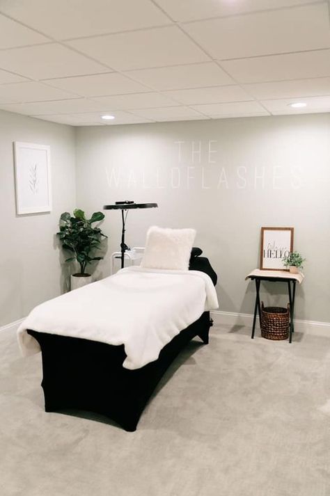 Lash Room Ideas Small Spaces Lash Room Ideas Small Spaces Design Beauty Room Minimalist, Minimal Lash Room, Neutral Lash Studio, Brow And Lash Studio, Brow Suite Decor, Home Lash Room Ideas, Modern Lash Room, White Esthetician Room, Beige Lash Room