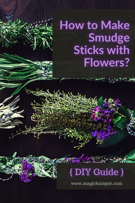 Smudge Sticks How To Make, Making Smudge Sticks, Make Smudge Sticks Diy, Lemongrass Smudge Stick, How To Make A Smudge Stick Diy, Homemade Smudge Sticks, How To Make A Smudge Stick, Lavender Smudge Sticks Diy, How To Make Sage Smudge Sticks