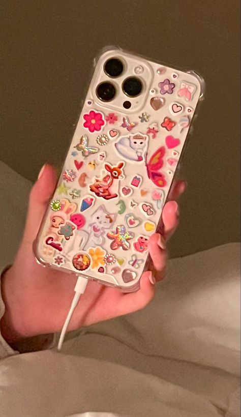 phone case, stickers, decorated my phone case with stickers, phone case ideas, cute phone cases, coquette, aesthetic, dollette Sticker Phone Cases Aesthetic, Aesthetic Sticker Phone Case, Cute Phone Case Stickers, Stickers In Phone Case, Decorated Phone Cases With Stickers, Decorated Clear Phone Case, Phone With Stickers, Phone Cases With Stickers, Sticker Phone Case Aesthetic